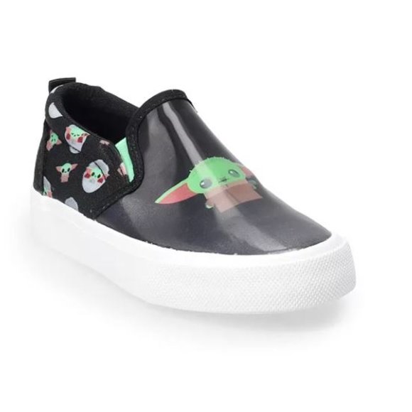 Star Wars The Mandalorian Grogu 5D Yoda Little Kids' Slip-On Shoes Size 4 NEW - Picture 2 of 5